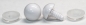 Preview: 1 Paar Sicherheitsaugen 16 mm Teddyaugen weiß durchgefärbt
