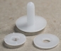 Preview: 25 mm Sicherheits-Gelenk Teddygelenk Gelenkscheiben weiß einzeln