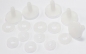 Preview: 25 mm Sicherheits-Gelenke Teddygelenke Gelenkscheiben weiß 5er Set
