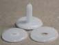 Preview: 30 mm Sicherheits-Gelenk Teddygelenk Gelenkscheiben weiß einzeln