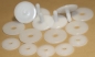 Preview: 45 mm Sicherheits-Gelenke Teddygelenke Gelenkscheiben weiß 5er Set