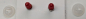 Preview: Sicherheitsaugen Glitter gelb rote Pupille schielend mit Wimpern trapezoid 14 mm 2