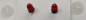 Preview: Sicherheitsaugen goldgrün metallic rote Pupille schielend mit Wimpern trapezoid 14 mm 2