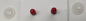 Preview: Sicherheitsaugen hellblau metallic rote Pupille schielend mit Wimpern trapezoid 14 mm 2