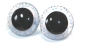 Preview: Sicherheitsaugen Unikat Sterne halbtransparent 50 mm