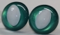 Preview: 1 Paar Sicherheitsaugen emerald grün metallic 24 mm Katze Drache weiße Pupille