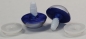 Preview: 1 Paar Sicherheitsaugen ultramarin blau metallic 24 mm Katze Drache weiße Pupille