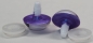 Preview: 1 Paar Sicherheitsaugen violett metallic 24 mm Katze Drache weiße Pupille