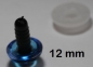 Preview: 1 Paar Sicherheitsaugen transparent durchgefärbt blau