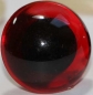 Preview: 1 Paar Sicherheitsaugen transparent hintermalt zinnoberrot