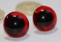 Preview: 1 Paar Sicherheitsaugen transparent hintermalt zinnoberrot