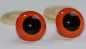 Preview: 1 Paar Sicherheitsaugen orange intensiv