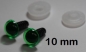 Preview: 1 Paar Sicherheitsaugen transparent durchgefärbt tiefgrün