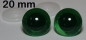 Preview: 1 Paar Sicherheitsaugen transparent durchgefärbt tiefgrün