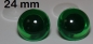 Preview: 1 Paar Sicherheitsaugen transparent durchgefärbt tiefgrün