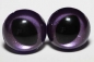 Preview: 1 Paar Katzenaugen Drachenaugen Sicherheitsaugen violett metallic