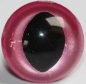Preview: 1 Paar Katzenaugen Drachenaugen Sicherheitsaugen hell pink metallic