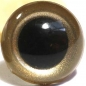 Preview: 1 Paar Sicherheitsaugen antikgold metallic