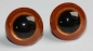 Preview: 1 Paar Sicherheitsaugen orangegold metallic