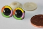 Preview: 1 Paar Sicherheitsaugen Exclusiv 4-farbig Rainbow