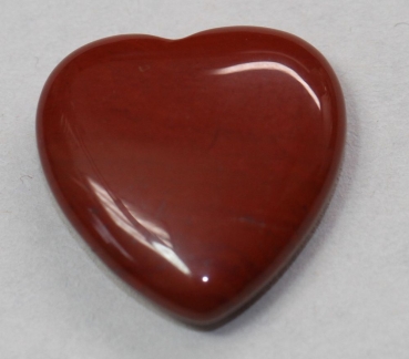 1 Herz Naturstein roter Jaspis ca. 20 mm x 20 mm x 6 mm