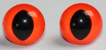 1 Paar Katzenaugen Drachenaugen Sicherheitsaugen Neon orange