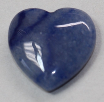 1 Herz Naturstein Blue Sandstone ca. 20 mm x 20 mm x 6 mm
