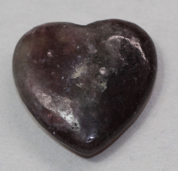 1 Herz Naturstein Lepidolith ca. 20 mm x 20 mm x 6 mm