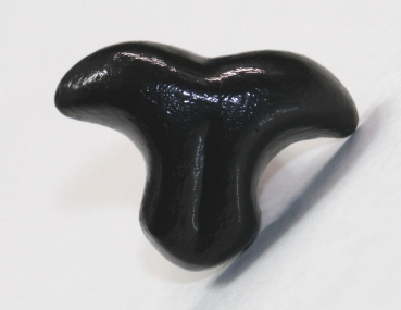 Sicherheitsnase 22 mm x 16 mm Katze Tiger hart schwarz mit Sicherheitsscheibe