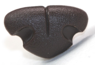 Sicherheitsnase 25 mm x 16 mm Katze hart dunkelbraun mit Sicherheitsscheibe