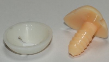 Sicherheitsnase 25 mm x 16 mm Katze hart haut mit Sicherheitsscheibe