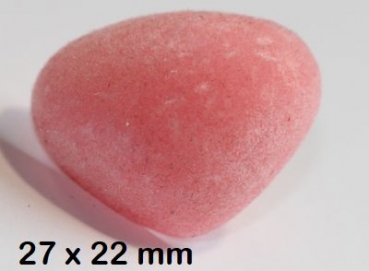 2 Stück Bärennase rosa softer Kunststoff mit Sicherheitsscheibe 12 mm 