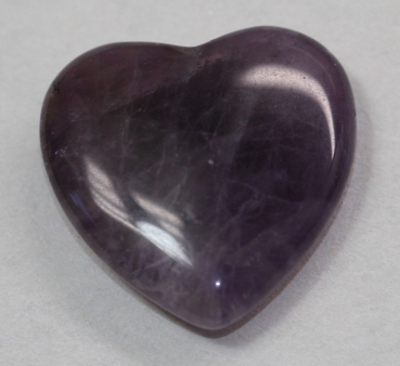 1 Herz Naturstein Amethyst ca. 20 mm x 20 mm x 6 mm