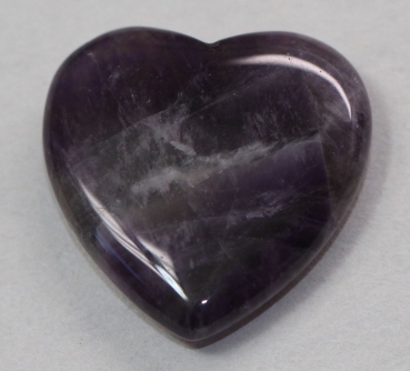 1 Herz Naturstein Amethyst ca. 20 mm x 20 mm x 6 mm