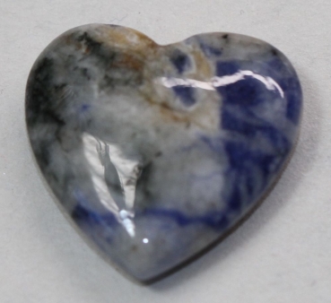 1 Herz Naturstein Sodalith ca. 20 mm x 20 mm x 6 mm