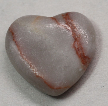 1 Herz Naturstein Jaspis ca. 20 mm x 20 mm x 6 mm