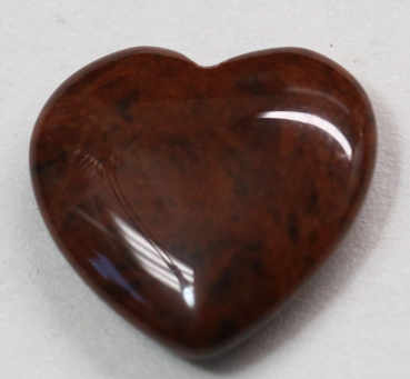 1 Herz Naturstein Mahagoni Obsidian ca. 20 mm x 20 mm x 6 mm