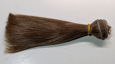 100 cm Kunsthaar Haare rötliches braun ca. 15 cm lang