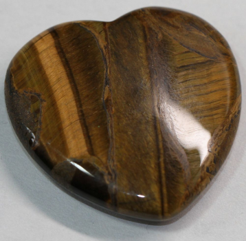 1 Herz Naturstein Tigerauge ca. 40 mm x 40 mm x 10 mm