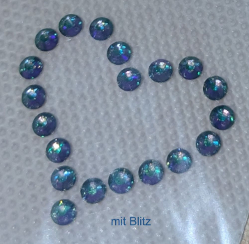 Preview: Swarovski-Bügelapplikation Herz mini Parad. Shine