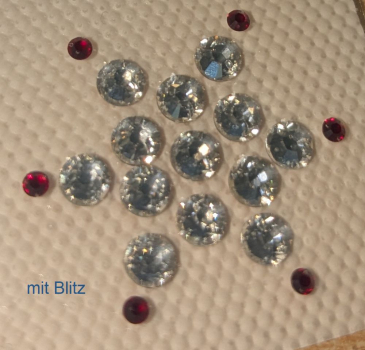 Preview: Swarovski-Bügelapplikation Stern Crystal