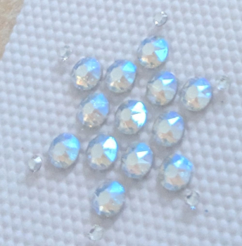 Preview: Swarovski-Bügelapplikation Stern Pastell changierend