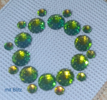 Preview: Swarovski-Bügelapplikation Ornament mini Vitrail med