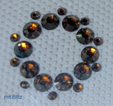 Preview: Swarovski-Bügelapplikation Ornament mini Copper