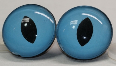 1 Paar Sicherheitsaugen 30 mm zartblau Katze Drache