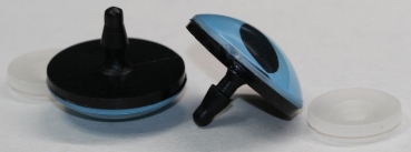 1 Paar Sicherheitsaugen 30 mm zartblau Katze Drache
