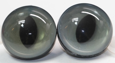 1 Paar Sicherheitsaugen 30 mm graugrün schimmernd Katze Drache