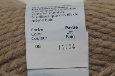 Wolle Alaska  90 g 80 % Polyester 20 % Wolle beige Rest