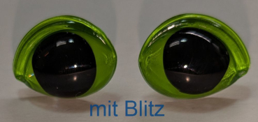 Sicherheitsaugen spitz zulaufend lindgrün 16 mm x 21 mm