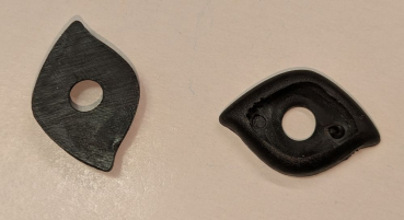 Preview: Augenlider schwarz Ober/Unterlid (passend für 16 mm Sicherheitsaugen) geschwungen 2